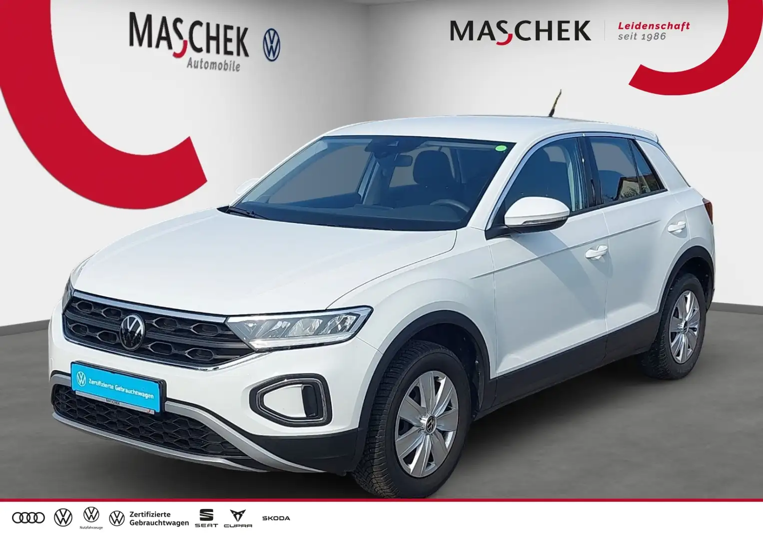 Volkswagen T-Roc 1.0 TSI LED Klima VC MFL Facelift LED Virtual Weiß - 1