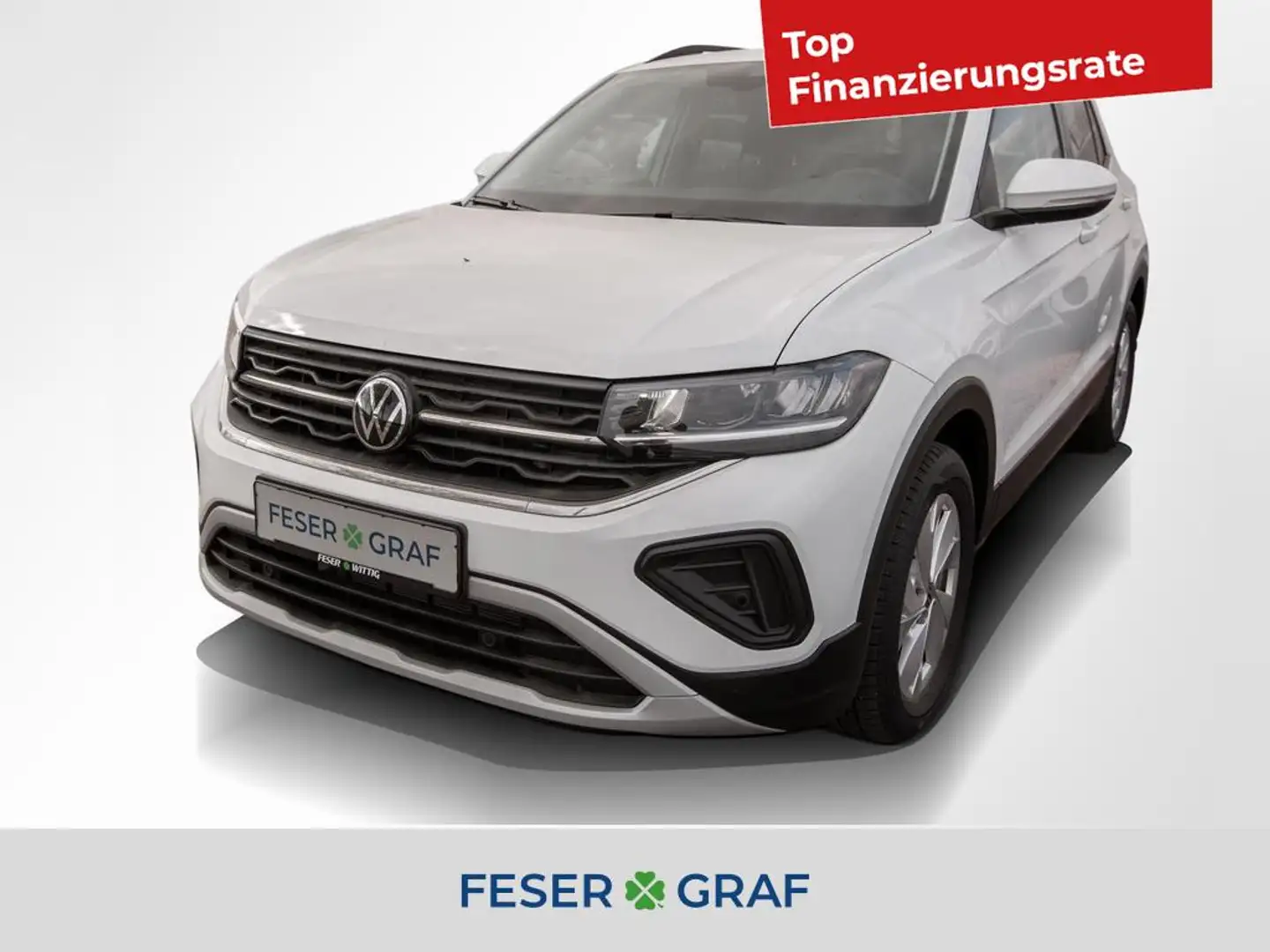 Volkswagen T-Cross 1.0 TSI Life DSG AHK/Kamera/NAVI/Tel. Blanc - 1
