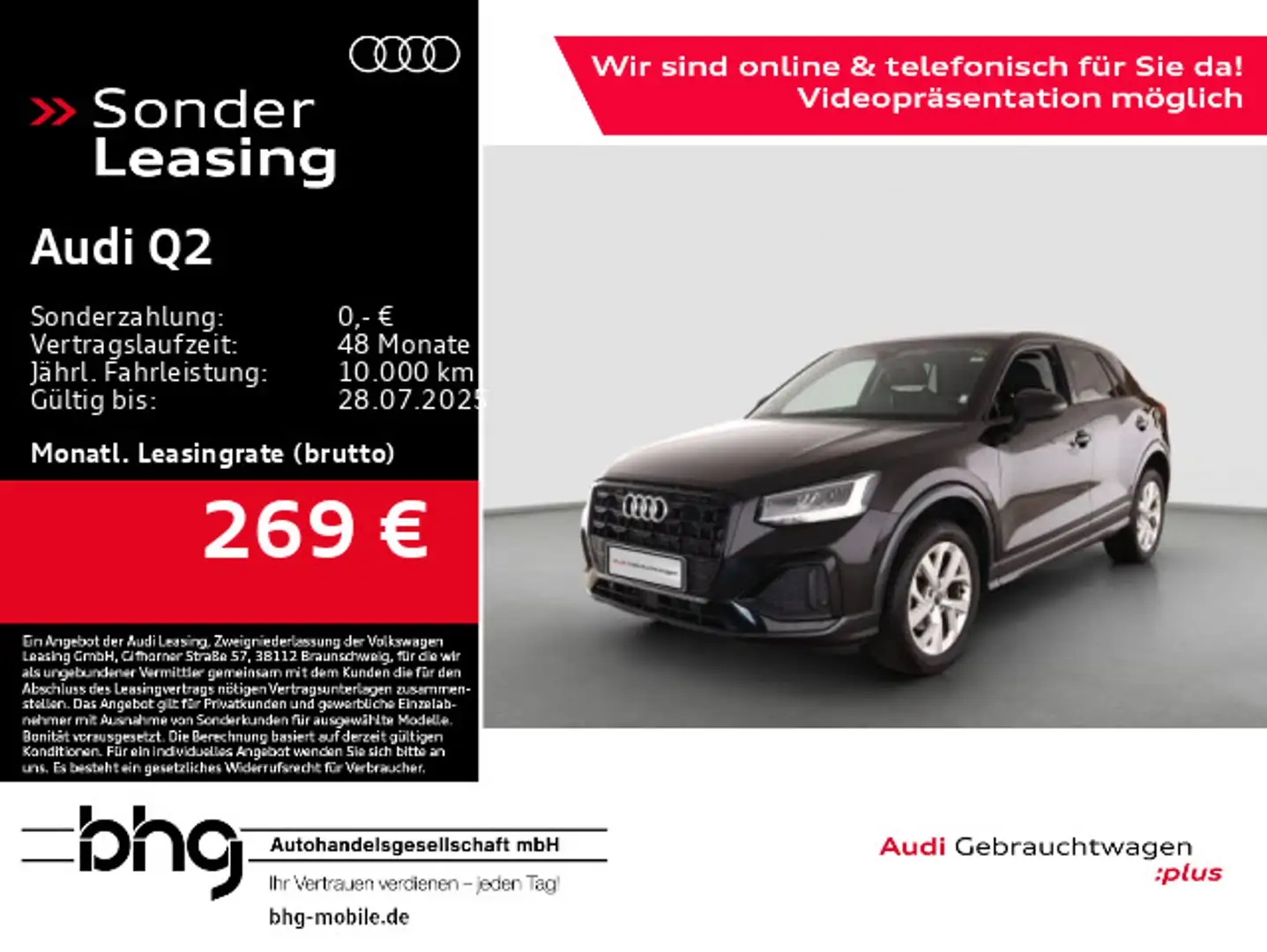 Audi Q2 35 TFSI S tronic advanced Schwarz - 1