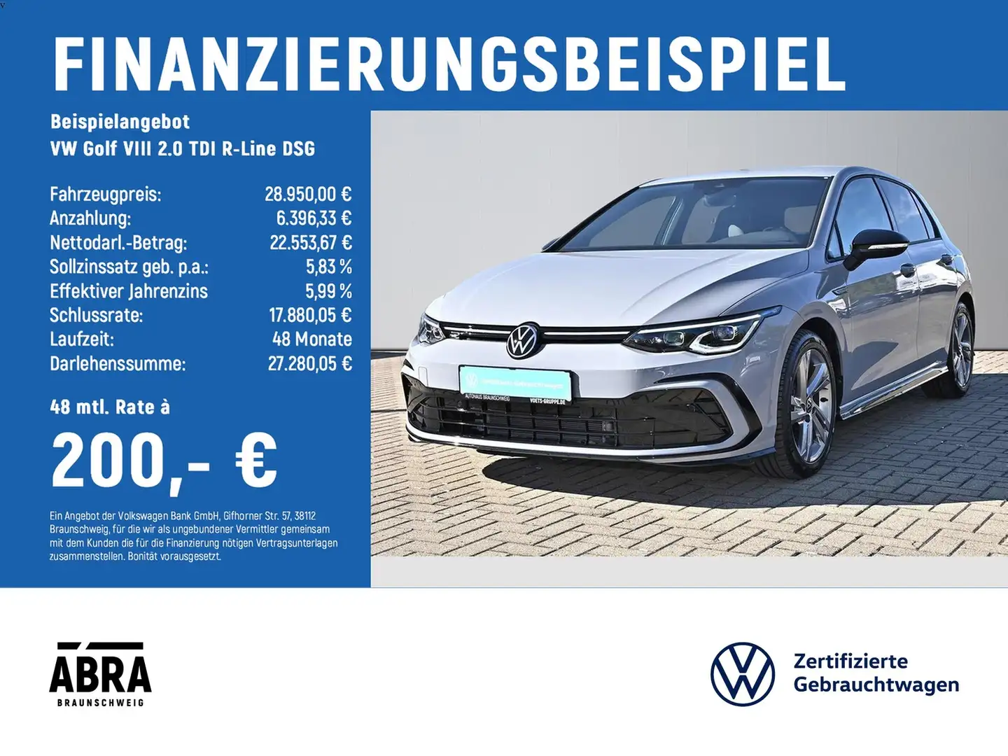 Volkswagen Golf VIII 2.0 TDI R-Line DSG LED+NAV+CAM+GRA+ACC siva - 2