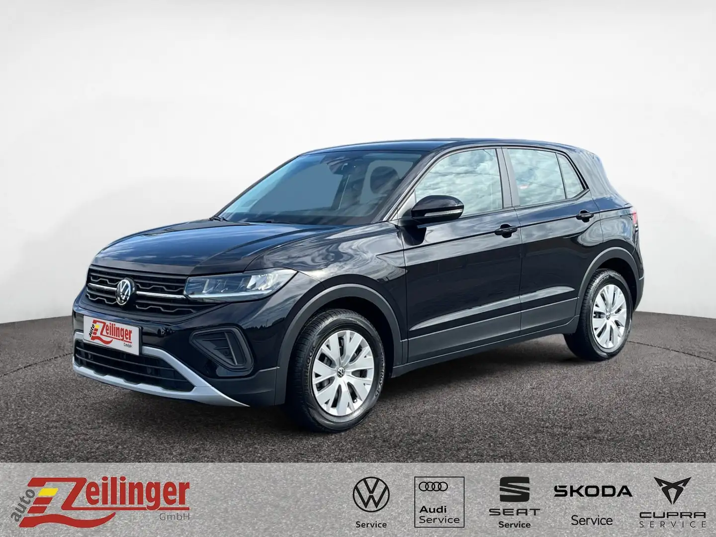 Volkswagen T-Cross TSI|LED|TEMPOMAT|APP-CONNECT|SHZ|DAB Zwart - 1