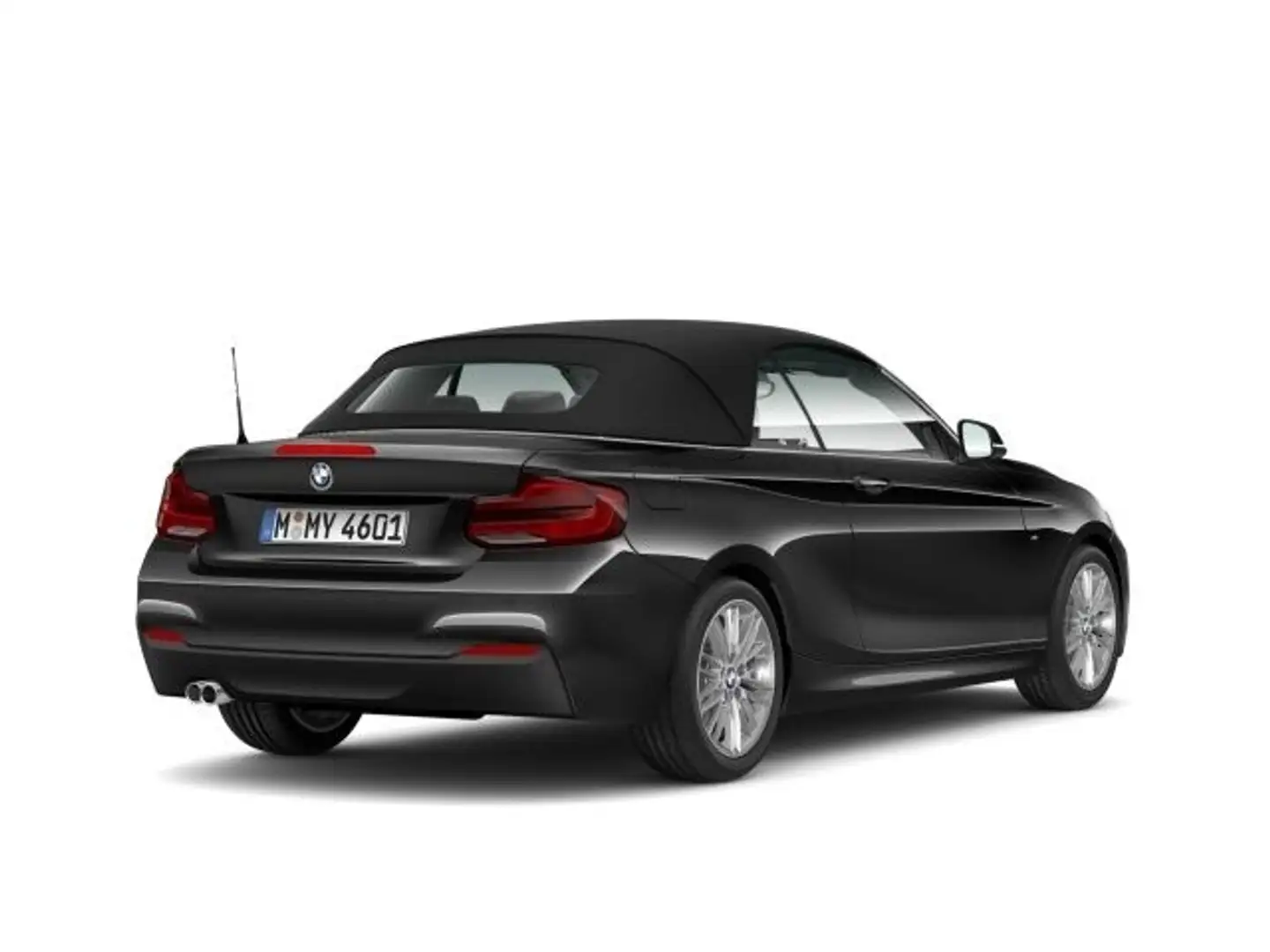 BMW 220 i Steptronic Cabrio M Sport Navi Prof. PDC Noir - 2
