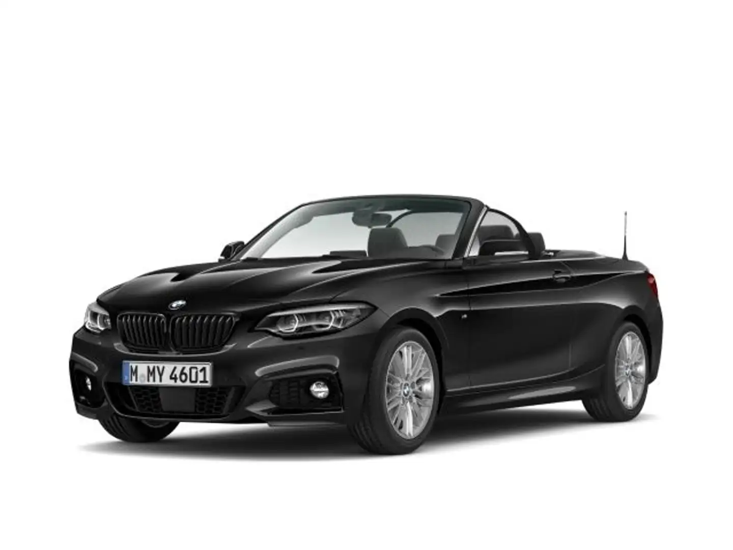 BMW 220 i Steptronic Cabrio M Sport Navi Prof. PDC Noir - 1