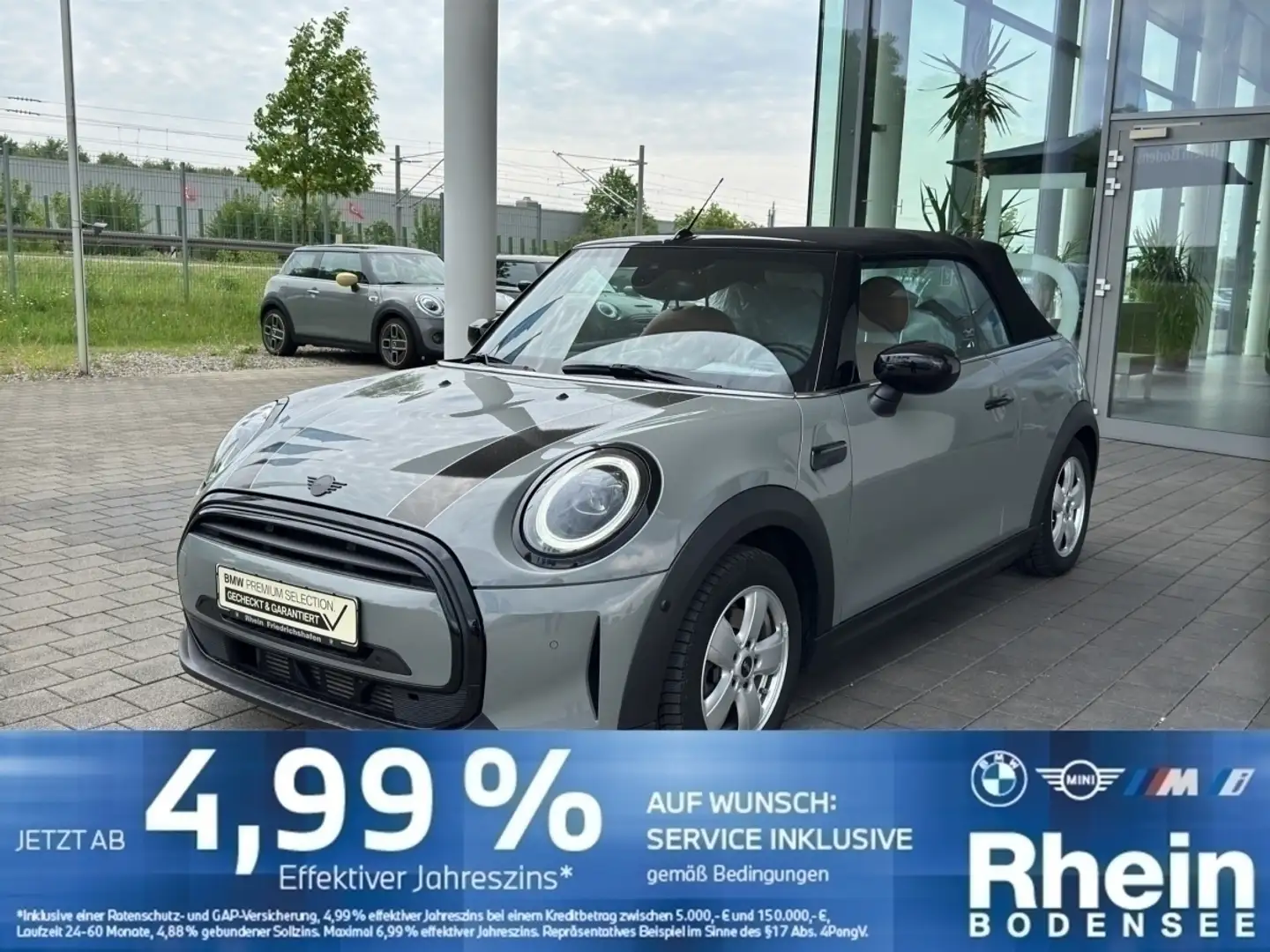 MINI Cooper Cabrio Rückfahrka.Komfortzug.Lenkradheiz Grau - 1