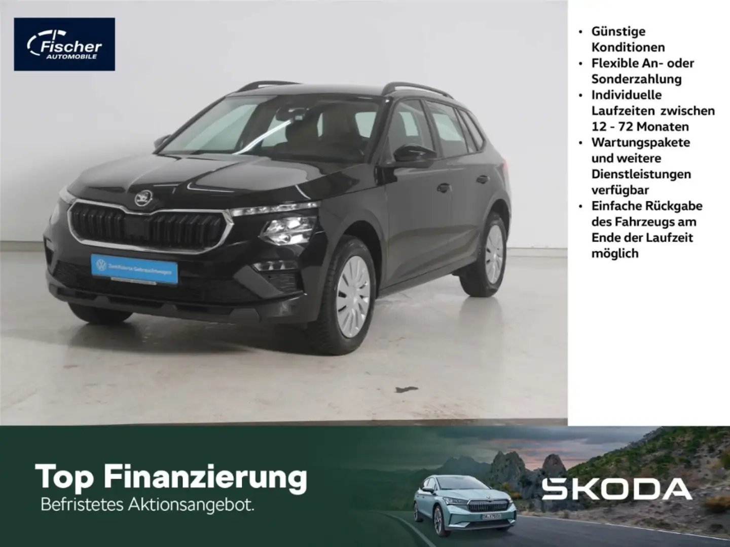 Skoda Kamiq 1.0 TSI Essence DSG LED/DC/GRA/Sitzhz./DAB Schwarz - 1
