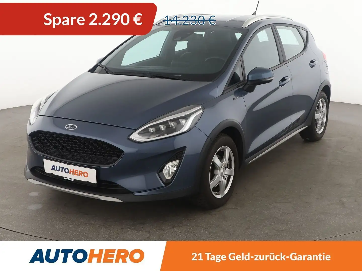 Ford Fiesta 1.0 EcoBoost Active Plus *NAVI*PDC*SHZ*LHZ*TEMPO* Blau - 1