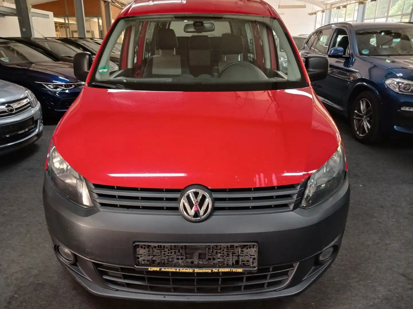 Volkswagen Caddy CaddvMaxi 7SITZER NAVI KLIMA LED SHZ AHK TUUV AU Rouge - 1