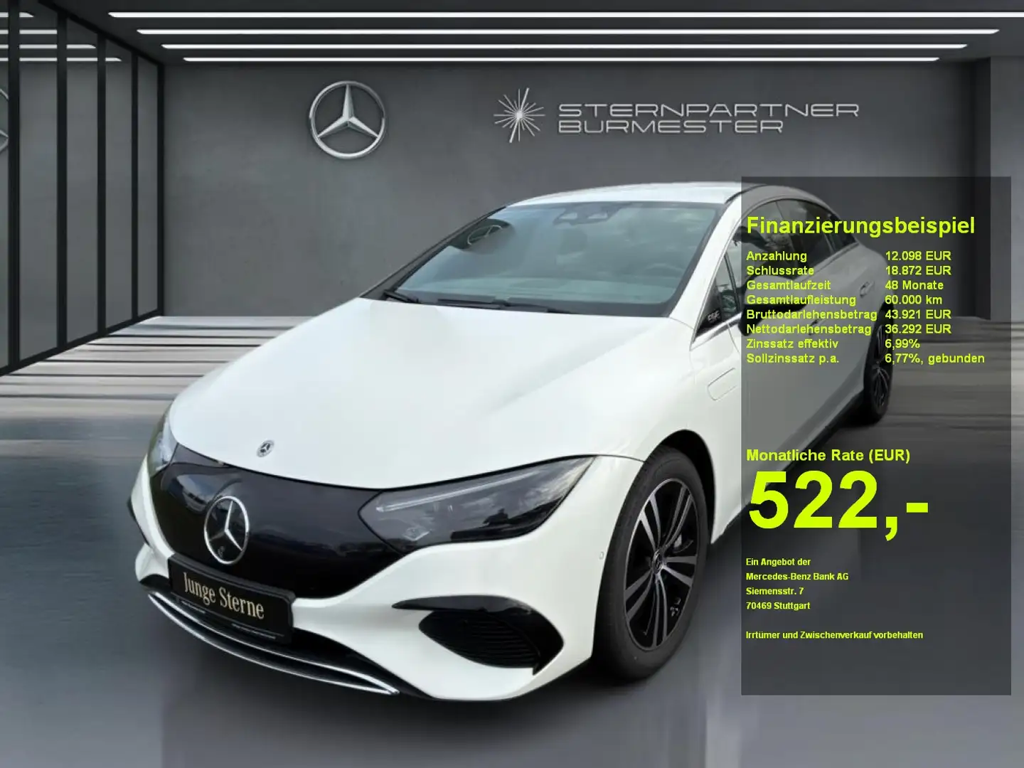 Mercedes-Benz EQE 300 Airmatic+Distronic+AHK+Ambiente+Kamera Weiß - 1