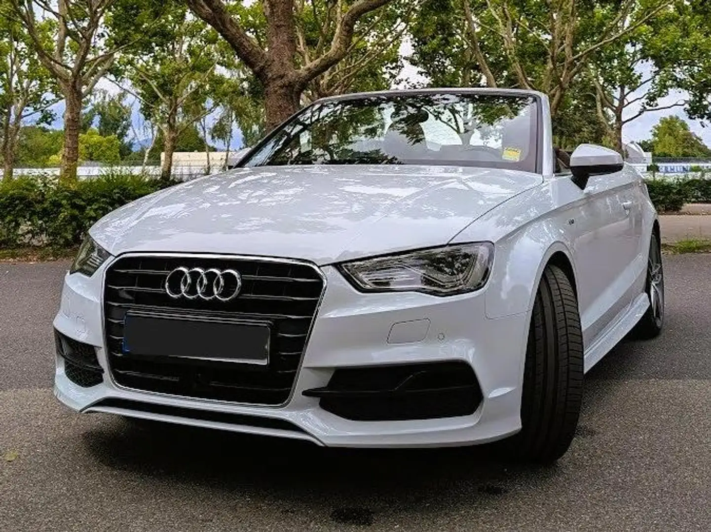 Audi A3 A3 1.8 TFSI Cabrio S tronic S line Sportpaket Weiß - 2