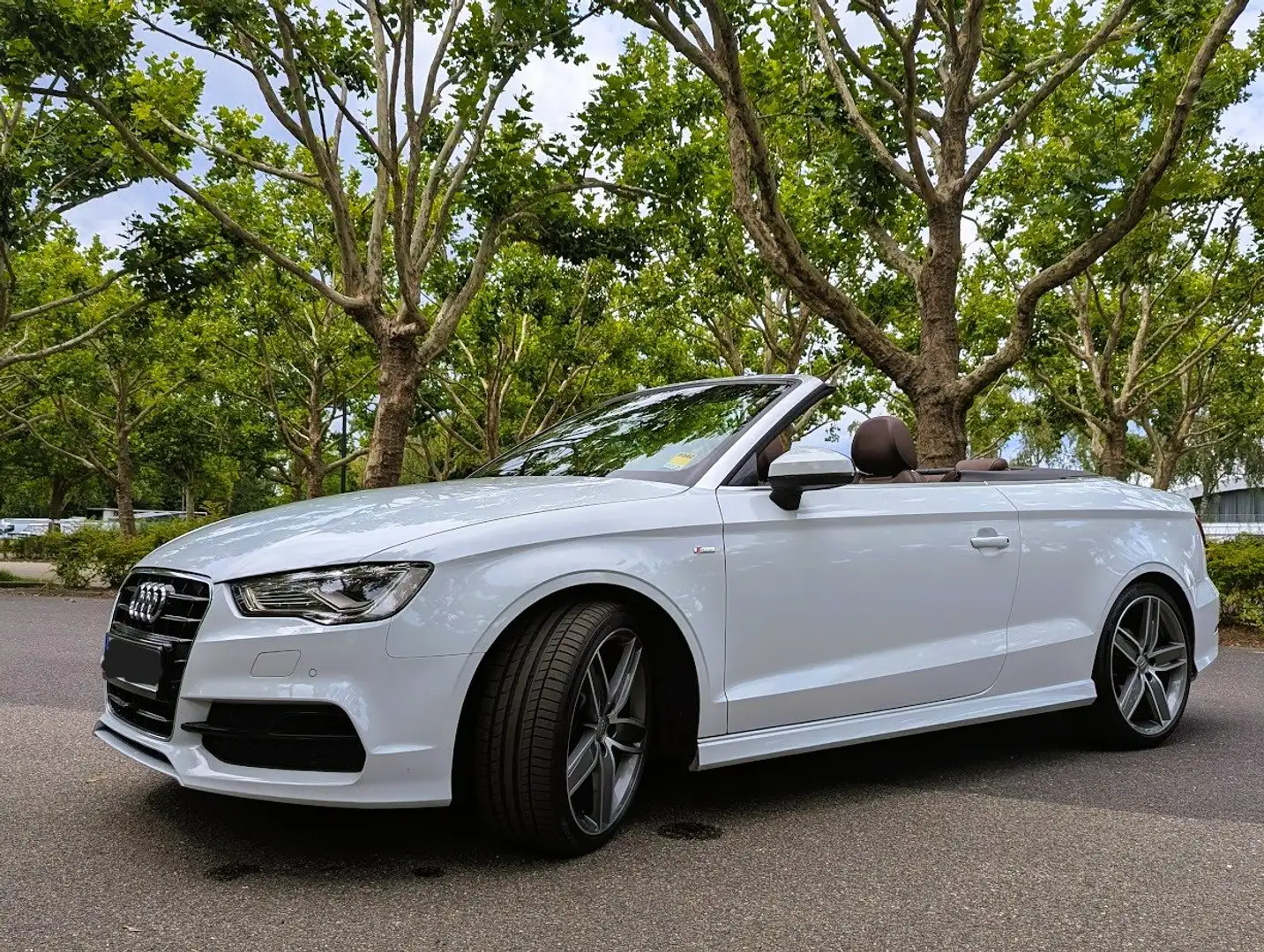 Audi A3 A3 1.8 TFSI Cabrio S tronic S line Sportpaket Weiß - 1