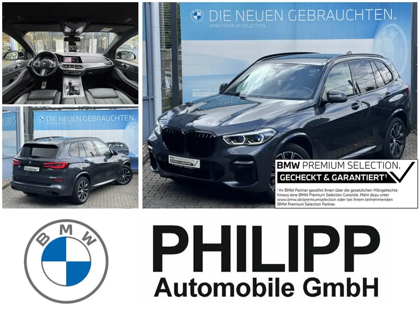 BMW X5 xDrive30d M Sport AHK Massage St-Hzg LASER Szary - 1