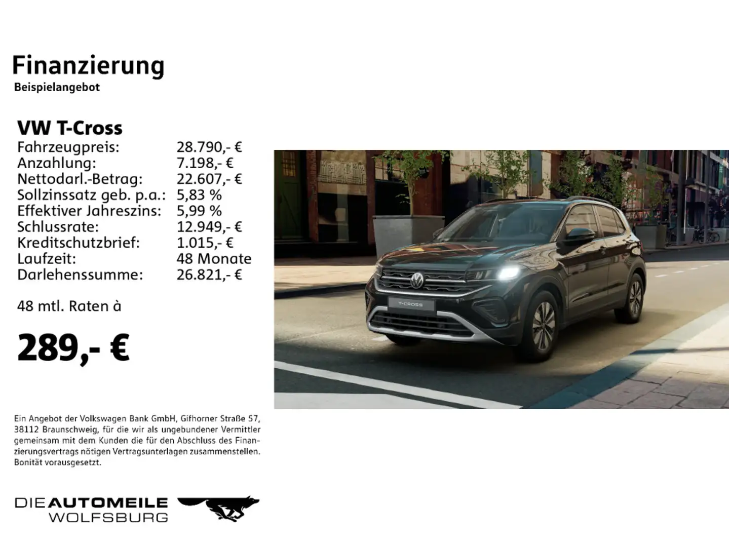 Volkswagen T-Cross 1.0 TSI OPF GOAL Negro - 2