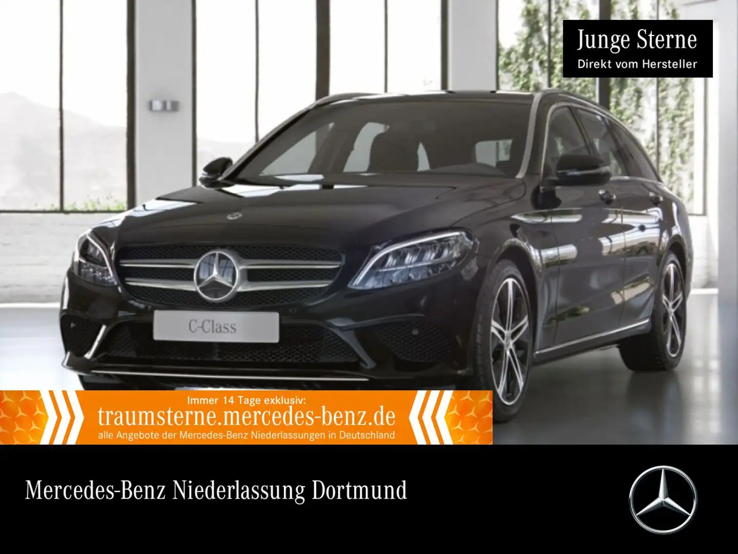 Mercedes-Benz C 300 e T AVANTG+LED+KEYLESS+9G Schwarz - 1