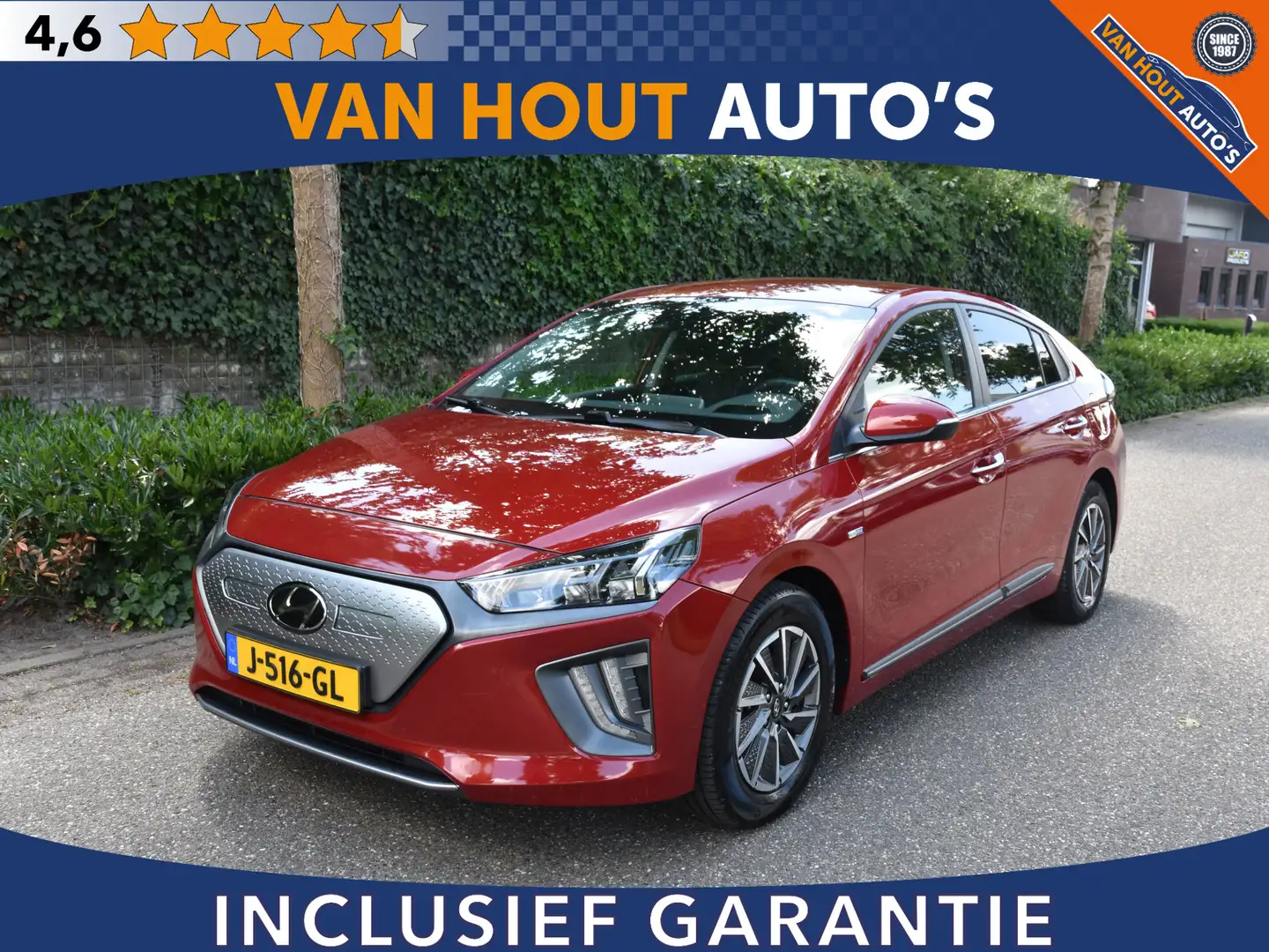 Hyundai IONIQ Comfort EV 38 kWh | STOELVERW | CARPLAY Rood - 1