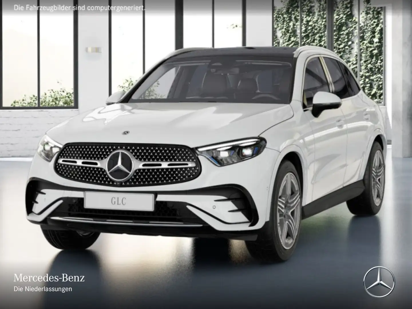 Mercedes-Benz GLC 220 d 4M AMG+PANO+360+AHK+TOTW+KEYLESS+9G Blanc - 2