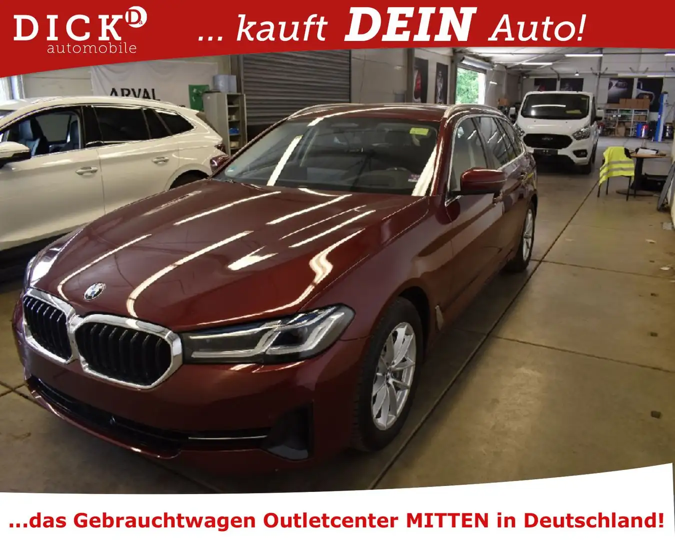 BMW 530 i xDr. Aut. LASER/ACC/VIRTU/KEYGO/SHZ/RFK/AHK Rouge - 1