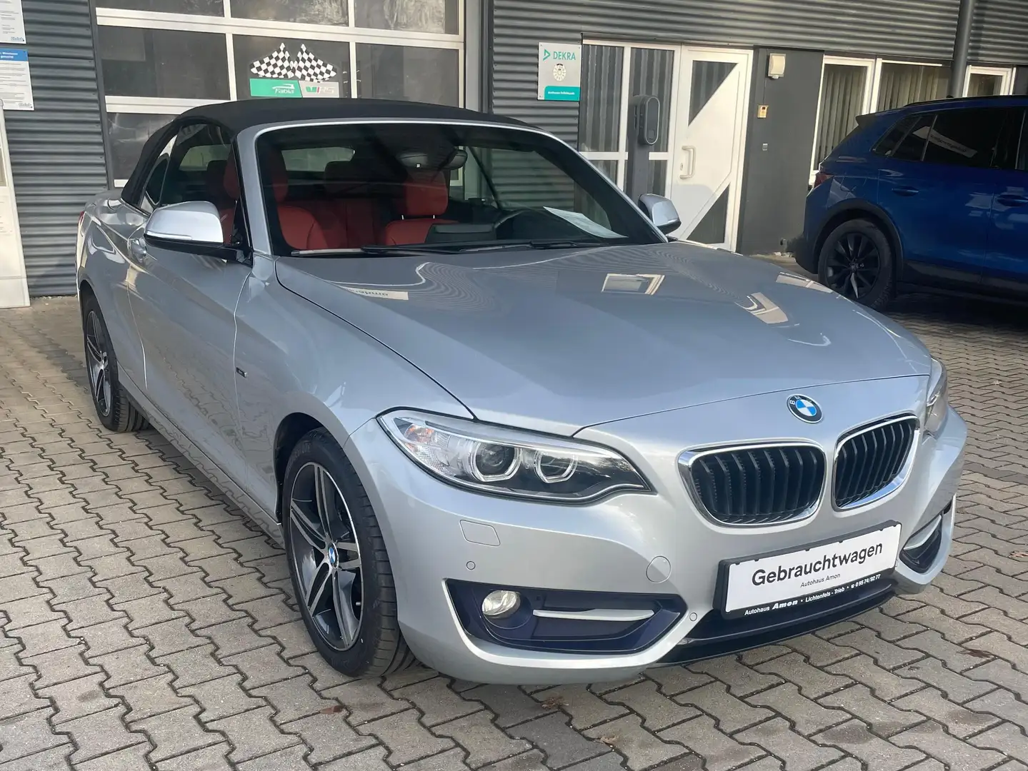 BMW 220 220i Cabrio Aut. Sport Line Silber - 1