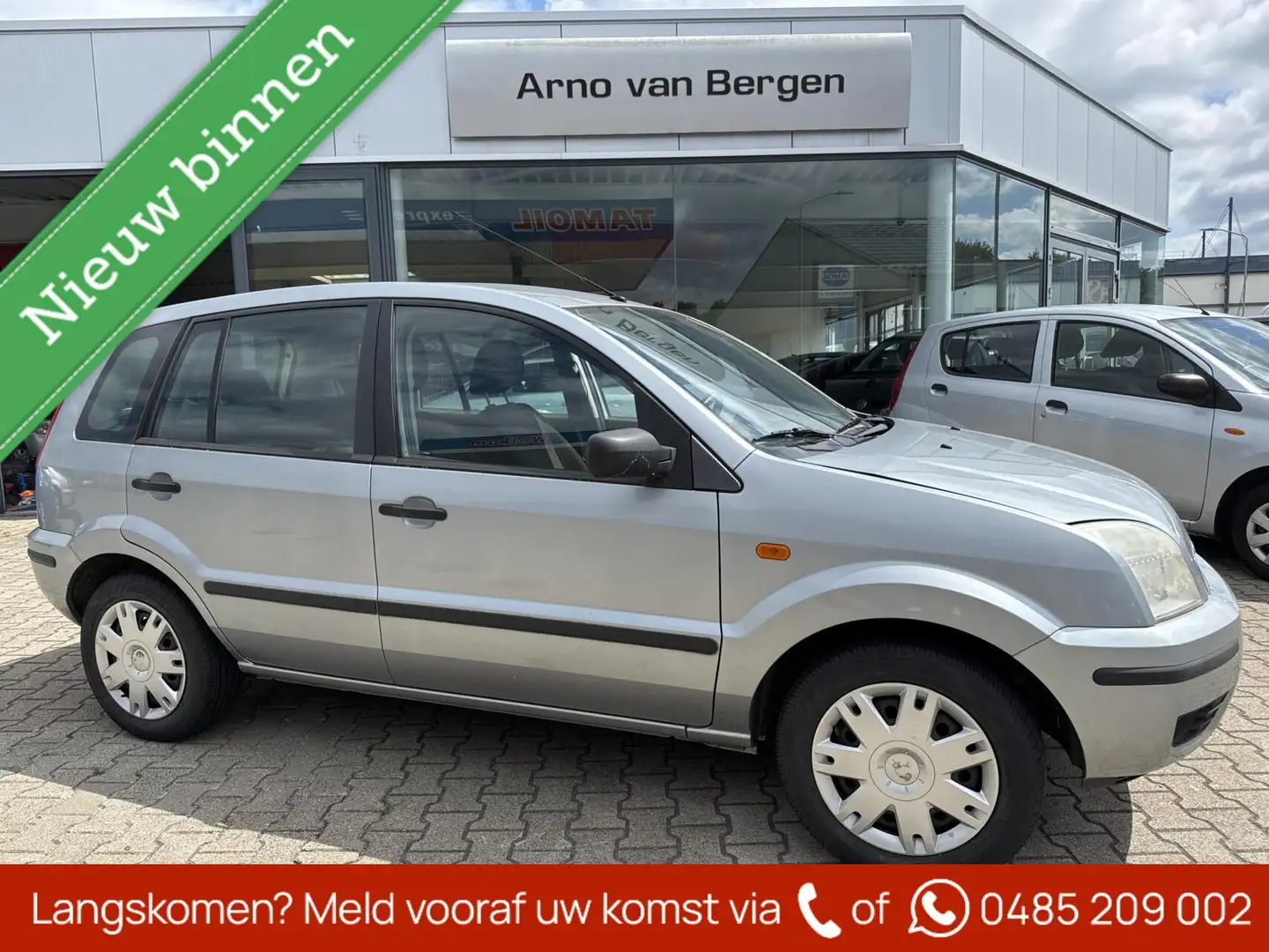 Ford Fusion 1.4-16V Ghia, airco, trekhaak, nieuwe APK Grijs - 1