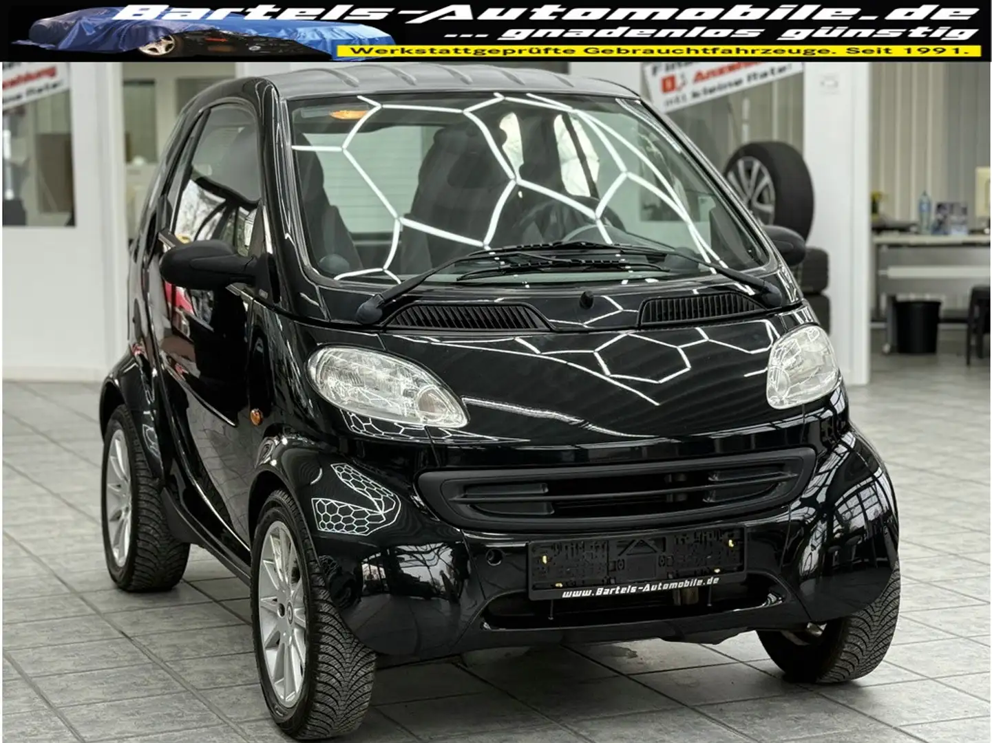 smart forTwo 0.6 Pure, Klima, Allwetter, HU neu ! Schwarz - 1