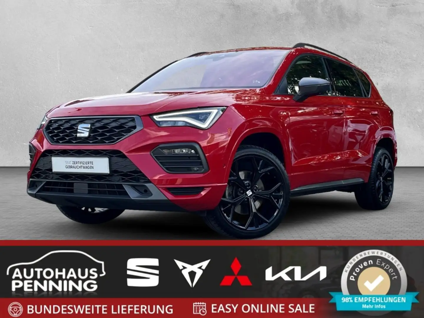 SEAT Ateca FR 1.5 TSI FULL LINK BEATS AHK BT PANO PDC KAMERA Rot - 1