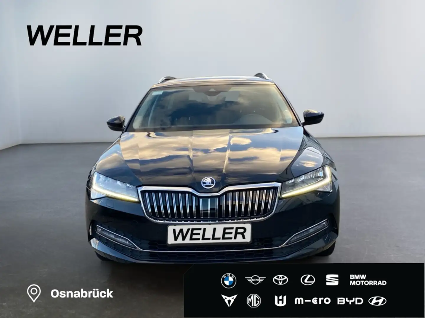 Skoda Superb Combi 2.0 TDI DSG Style *AHK*StHz*CAM*ACC* Schwarz - 2
