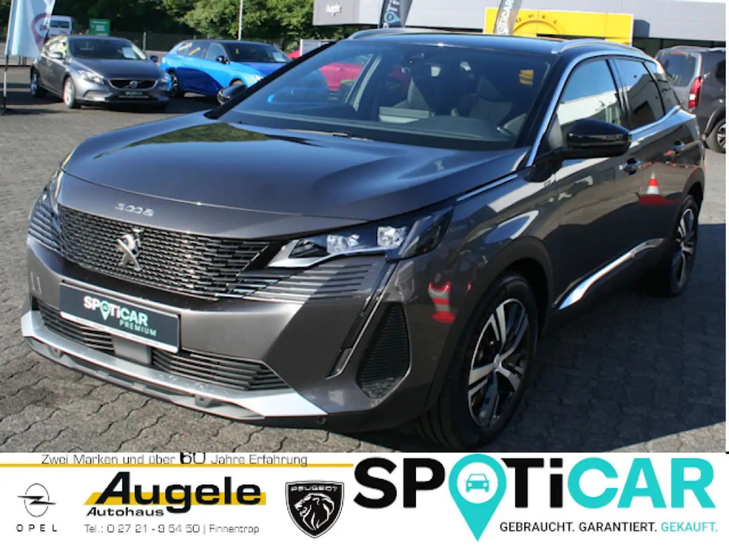 Peugeot 3008 GT, Hybrid 145 E-DSC6, Rück-Kamera, Navigation Grau - 1