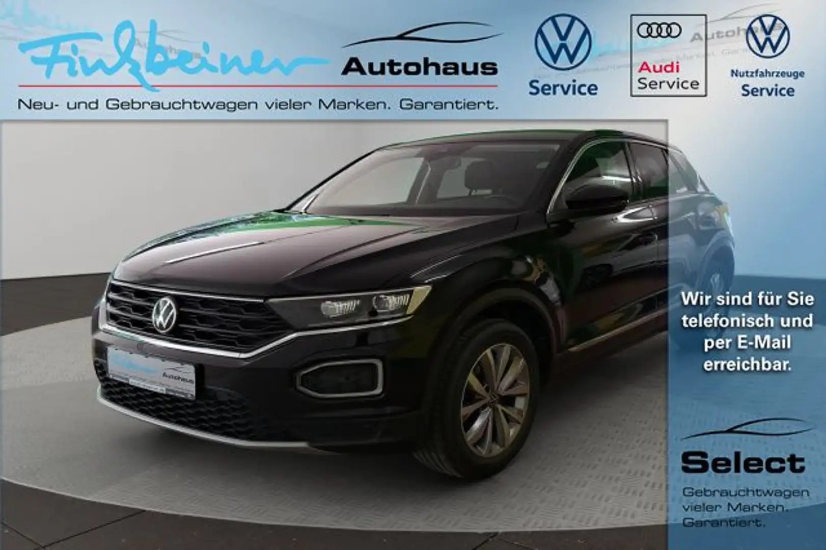 Volkswagen T-Roc Style 1.5 TSI DSG Bluetooth Navi LED Klima Schwarz - 1