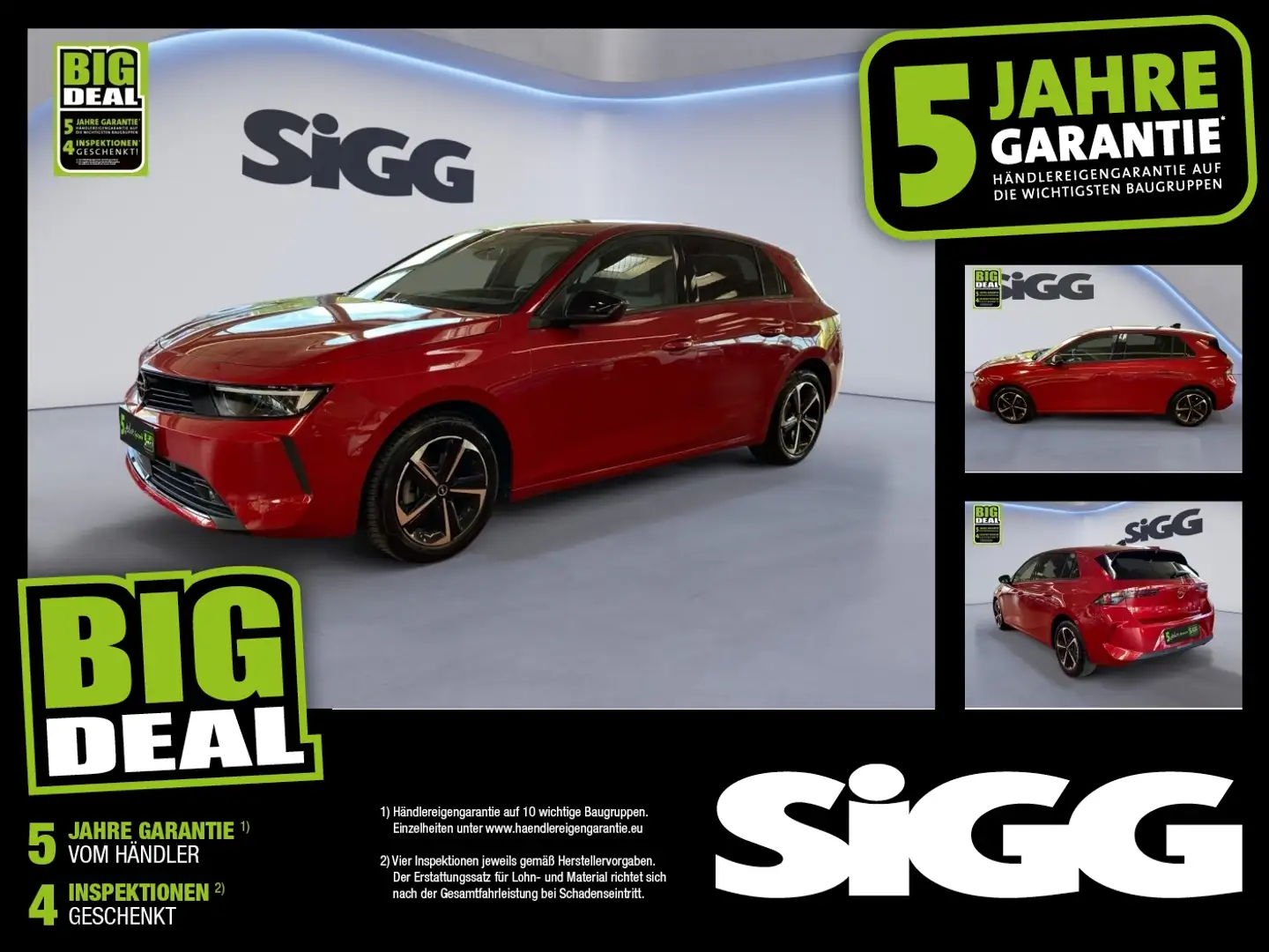 Opel Astra L 1.2 Turbo Edition FLA SpurH KeyLess LM Rood - 1