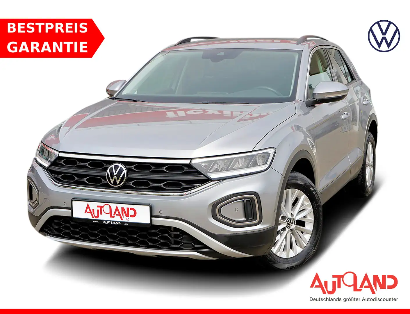 Volkswagen T-Roc 1.0 TSI Life VC LHZ LED ACC Navi Kamera Zilver - 1