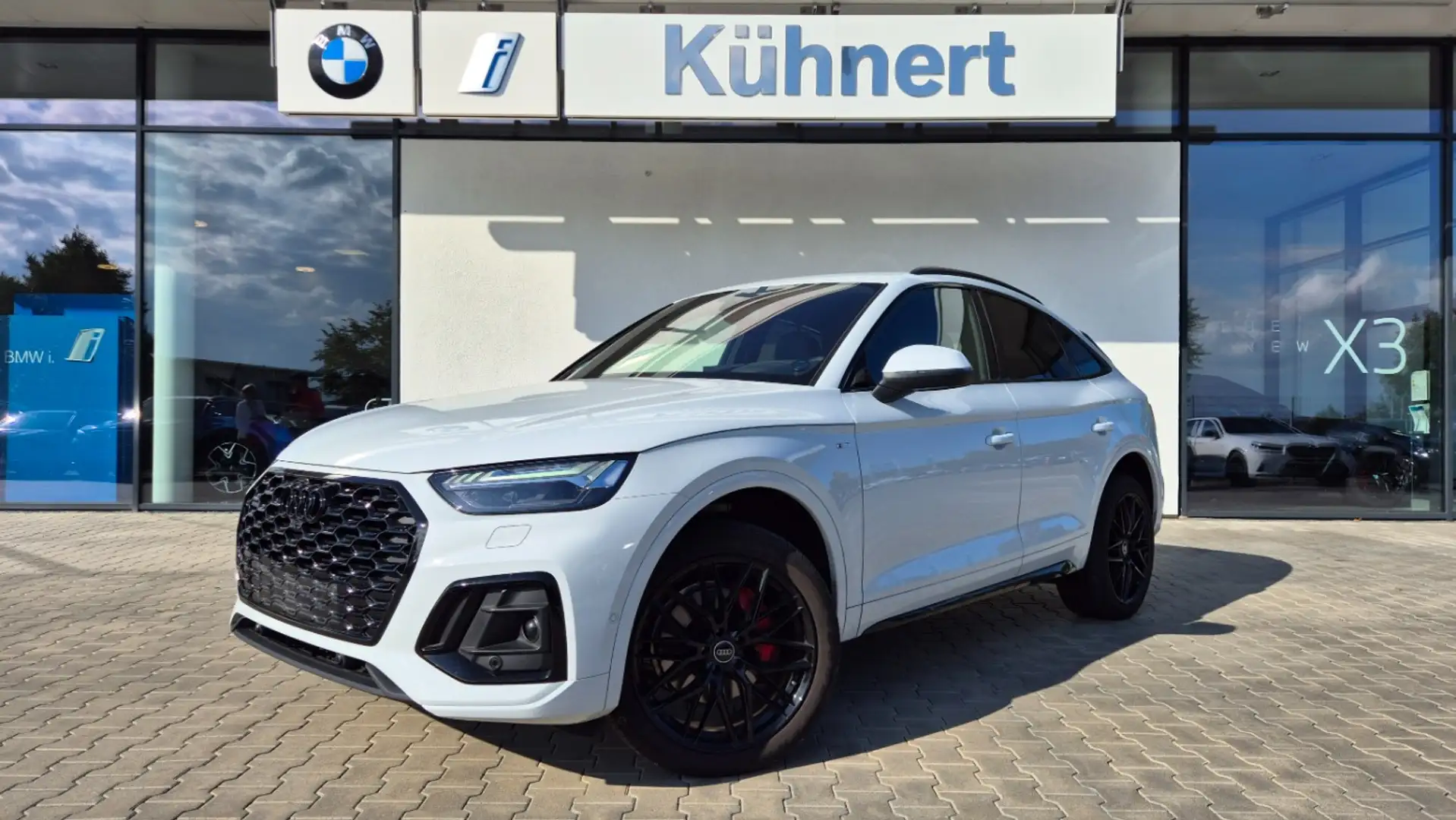 Audi Q5 40 TDI Sport SpurAss/AHK/HUD/HiFi/Navi/RFK Weiß - 1