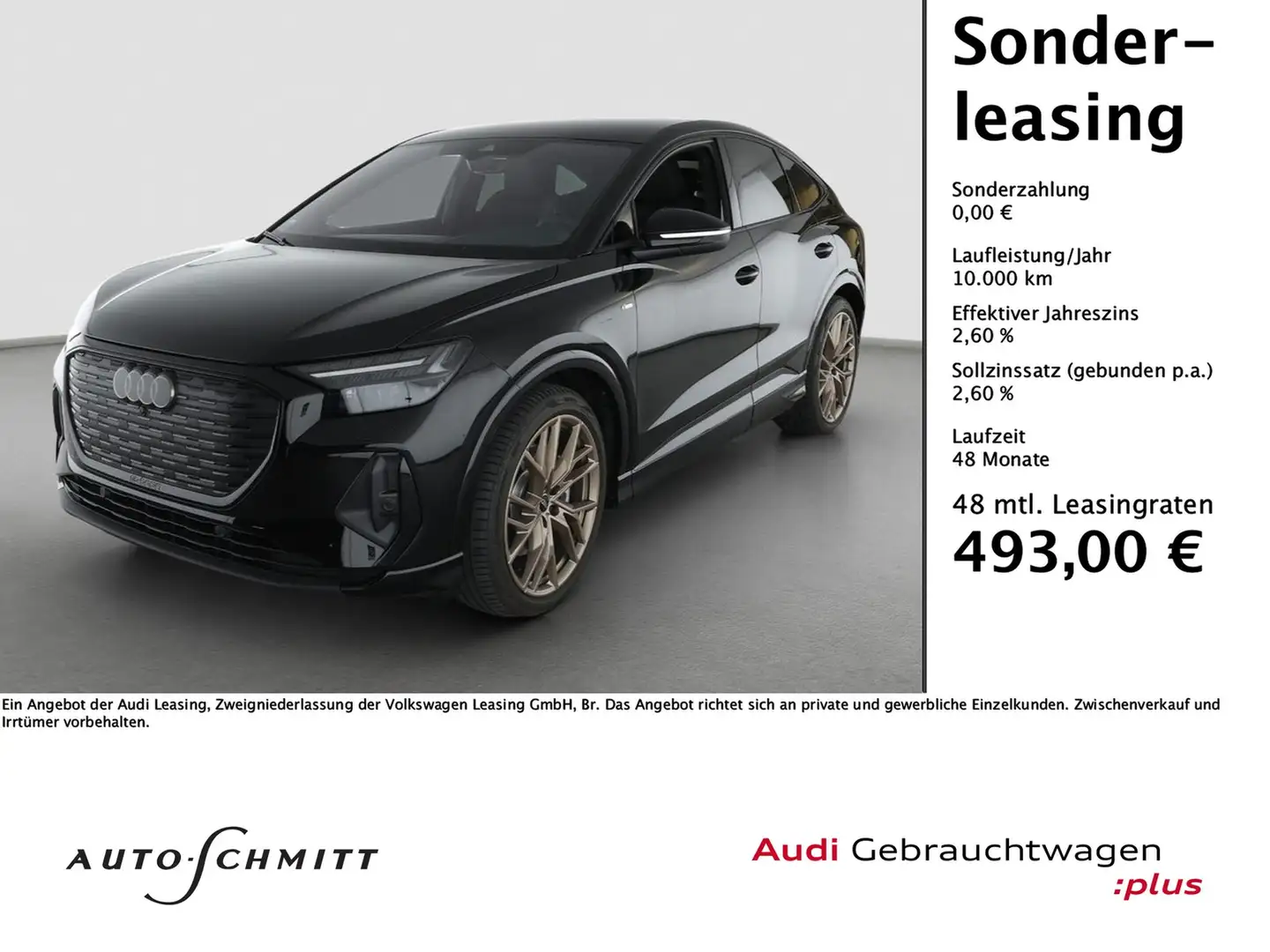 Audi Q4 e-tron Sportback 45 e-tron quattro S line Matrix Navi ... Schwarz - 1