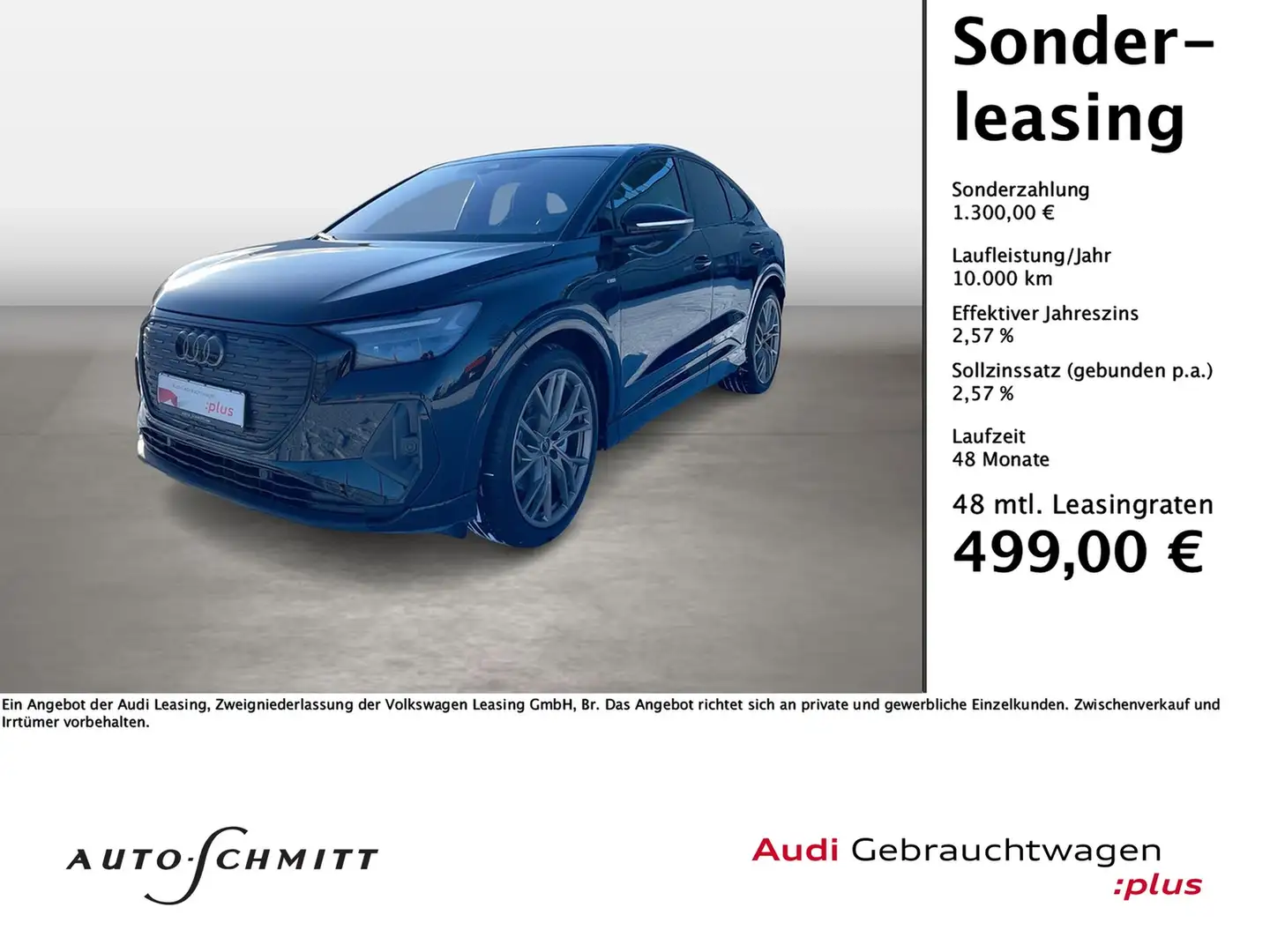 Audi Q4 e-tron Sportback 45 e-tron quattro S line Matrix Navi ... Schwarz - 1