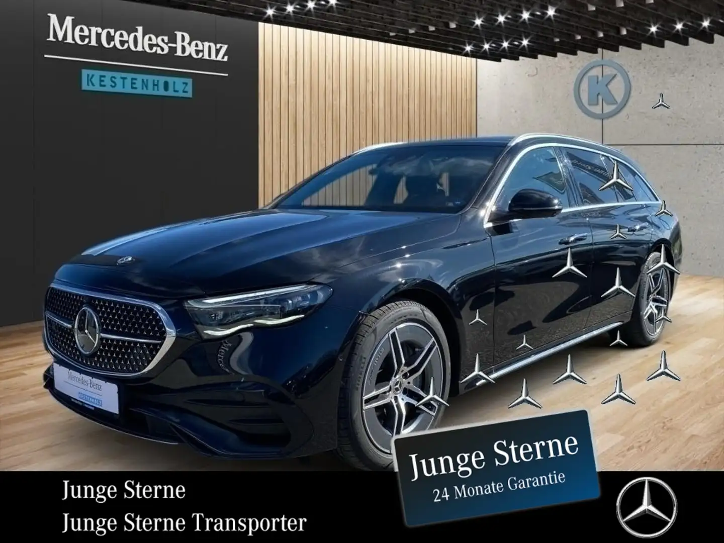 Mercedes-Benz E 300 de 4M T *AMG*MBUX*MEMORY*AHK*PANO*SHZ*LED* Noir - 1