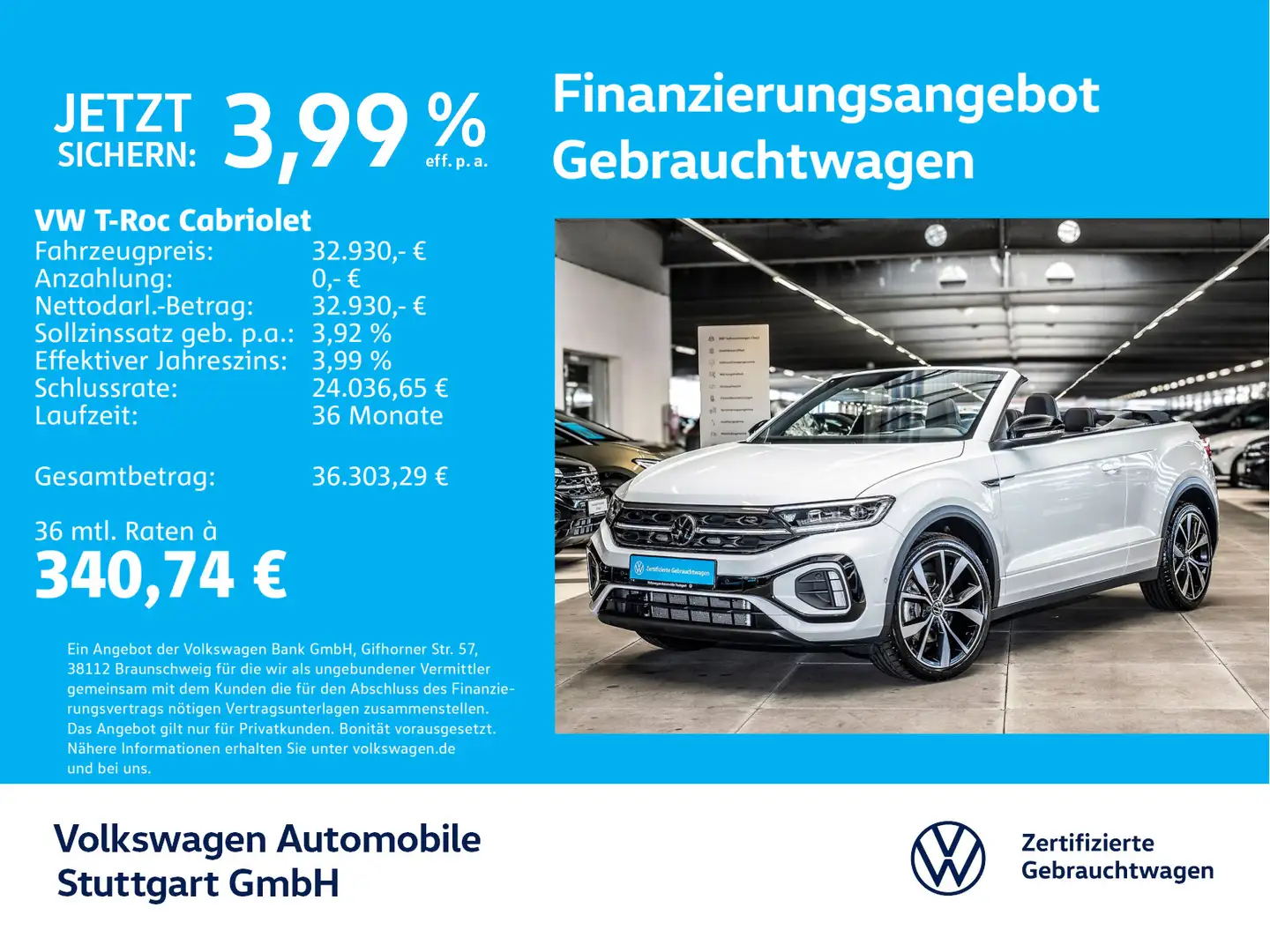 Volkswagen T-Roc R-Line 1.5 TSI DSG Navi Tempomat Weiß - 1