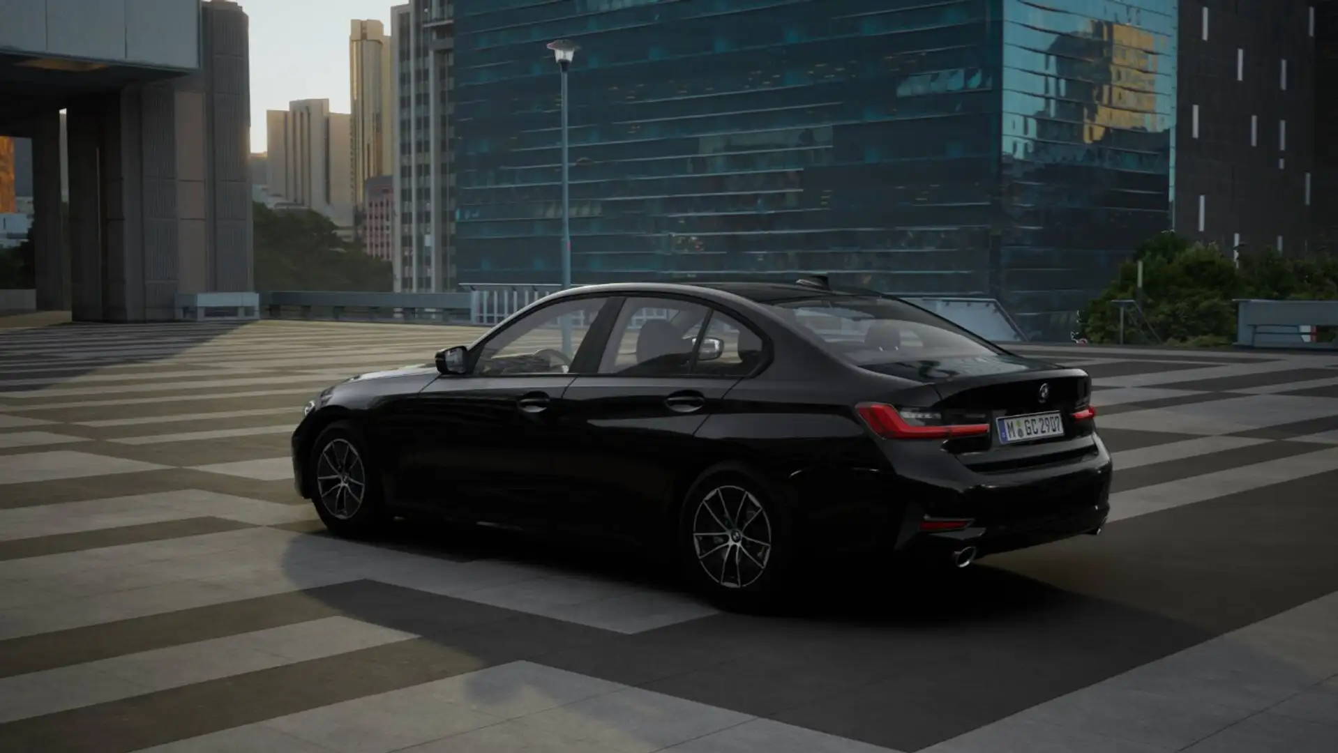 BMW 320 i Limousine Advantage Laser SpurAss Navi AUT KeyLe Noir - 2