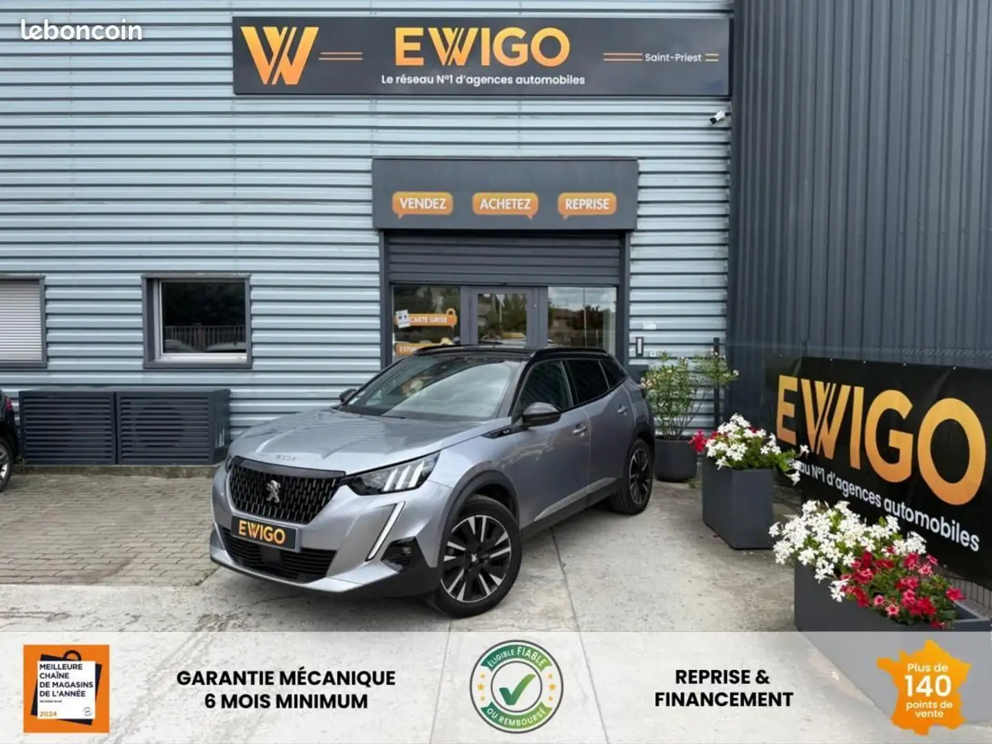 Peugeot 2008 1.2 155ch GT EAT Sièges chauffants- Carplay Condui Gris - 1