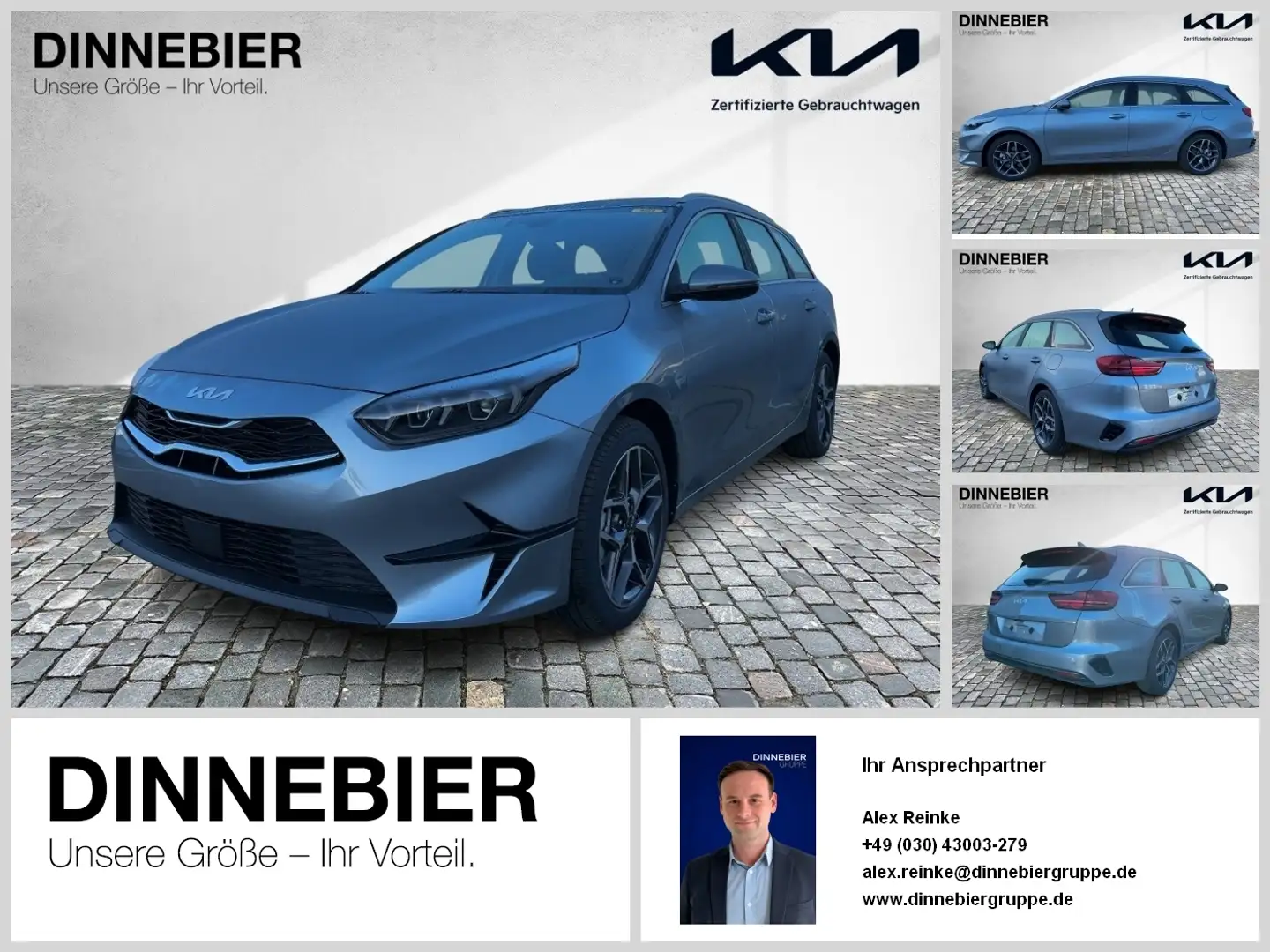 Kia Ceed SW / cee'd SW CEED Sportswagon Spirit AHK+LED+Navi+Kamera Silber - 1