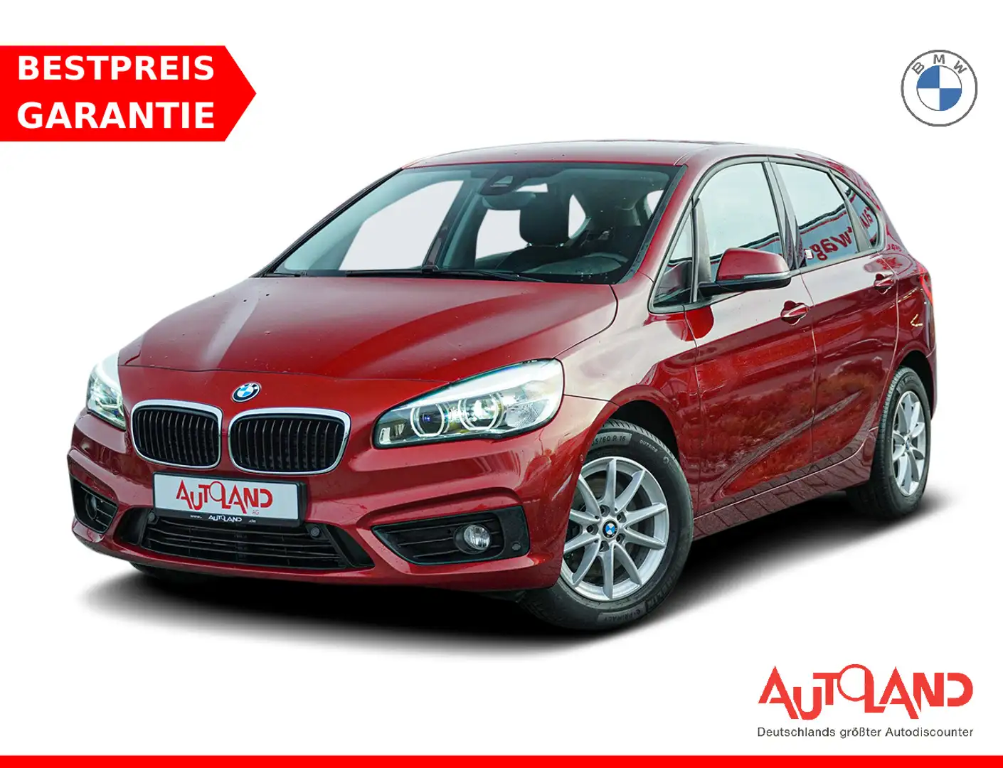 BMW 218 218i Active Tourer LED Navi Sitzheizung Tempomat Rot - 1