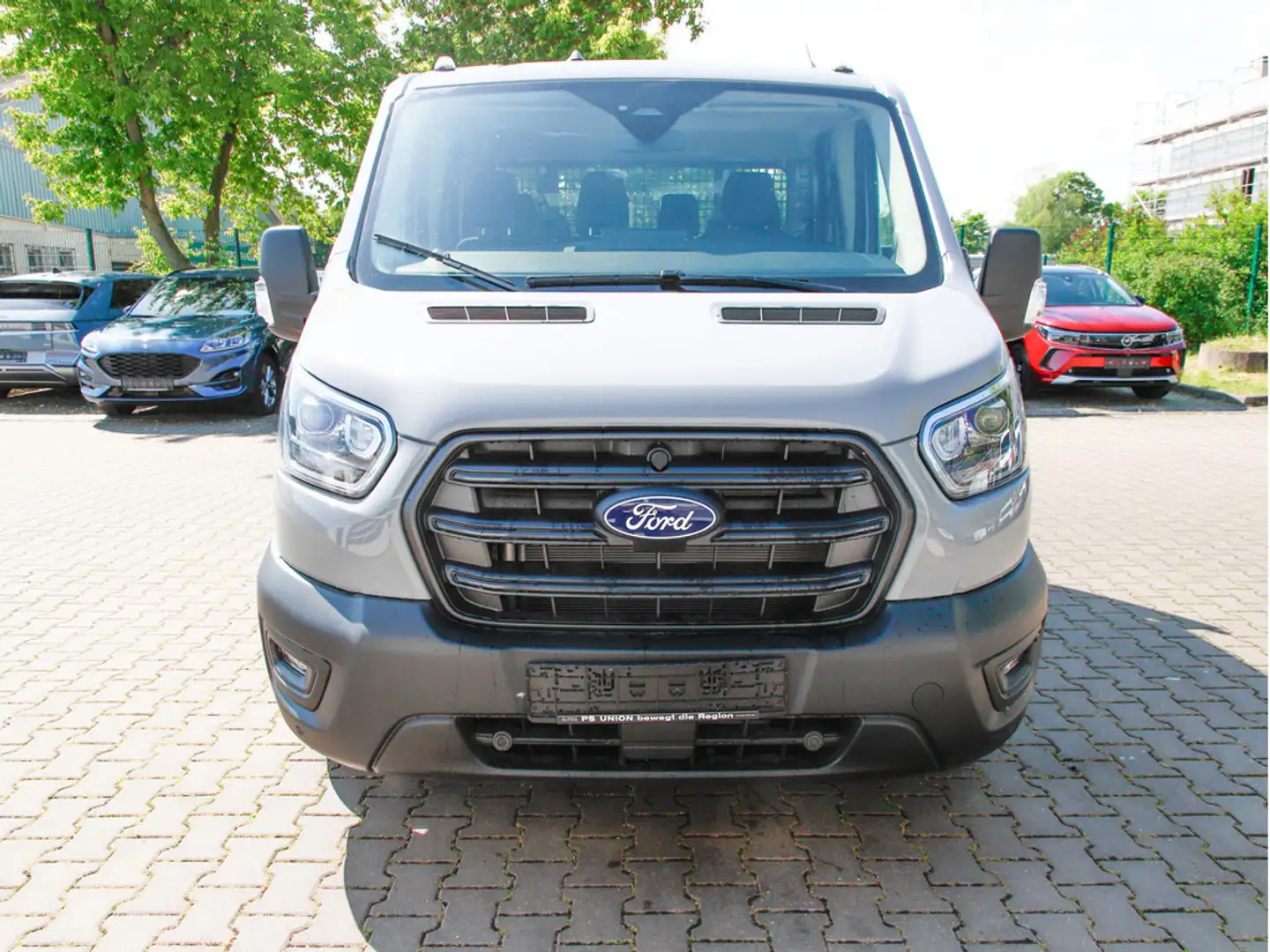 Ford Transit DoKa Pritsche 350L3 Trend AWD STANDHZ Grau - 2