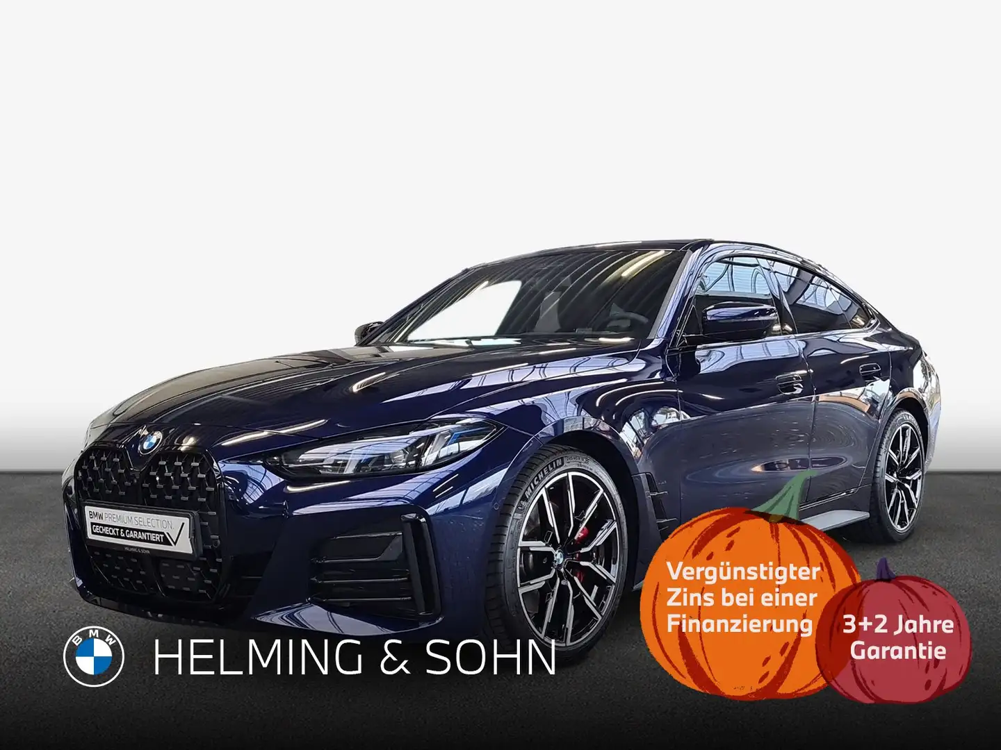 BMW 430 d xDrive Gran Coupé M-Sport Pro HK HiFi AHK GSD uv Blau - 1