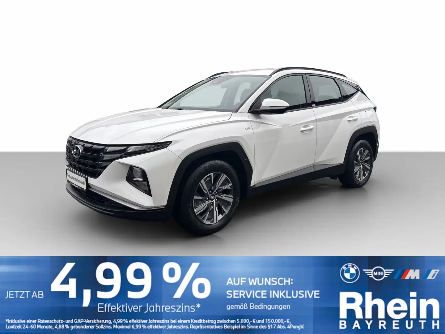 Hyundai TUCSON 1.6 T-GDi 48V-Hybrid 2WD Select Navi Navi Weiß - 1