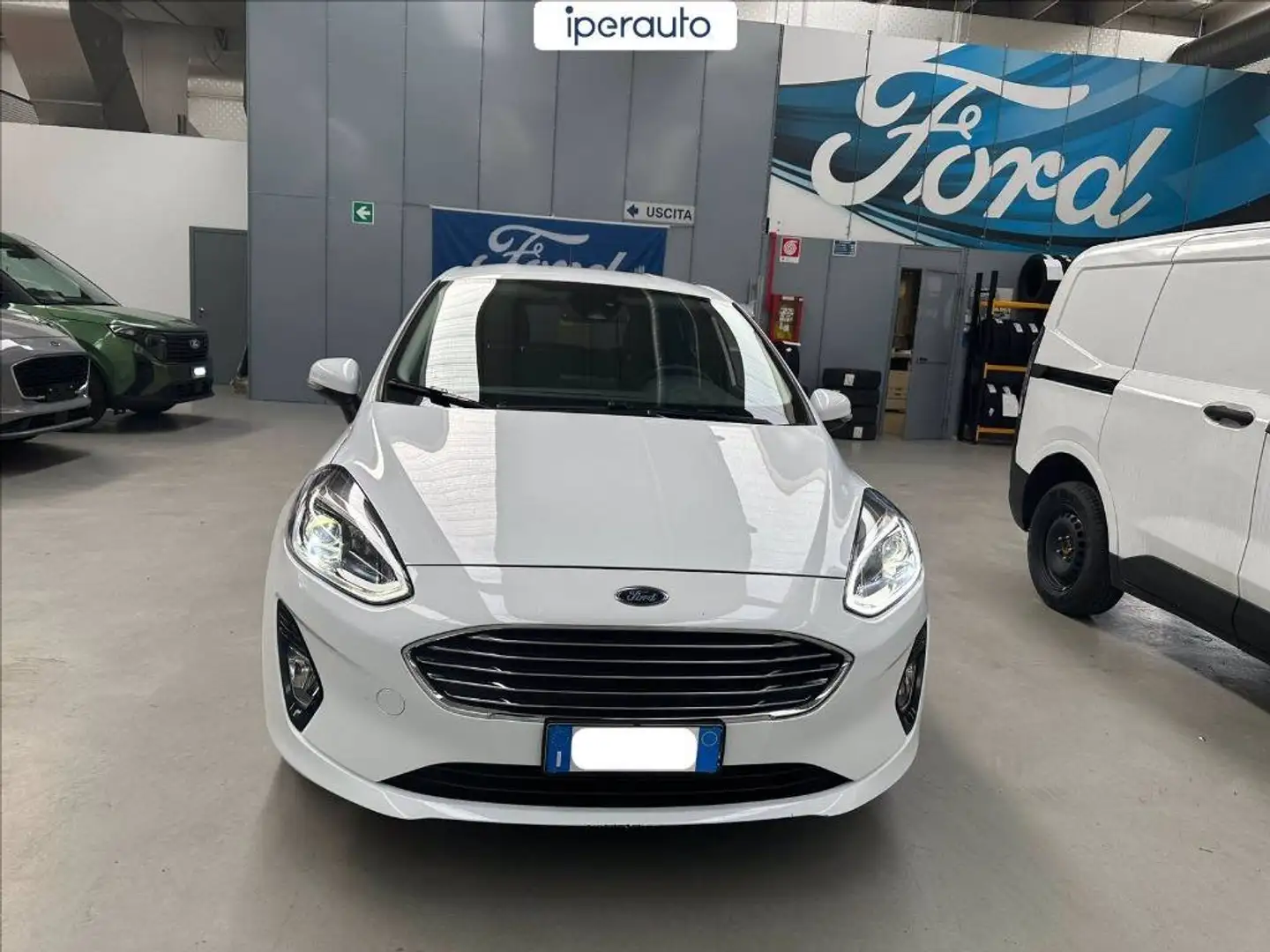 Ford Fiesta 5p 1.0 ecoboost hybrid titanium s&s 125cv Bianco - 2