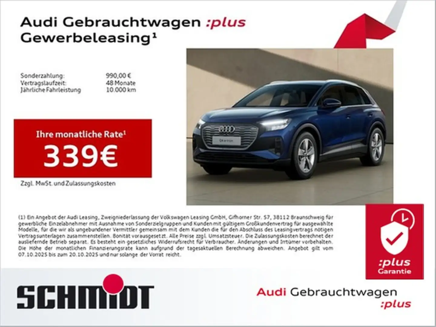 Audi Q4 e-tron 45 LED Navi+ AHK Sportsitze LM19 Blau - 1