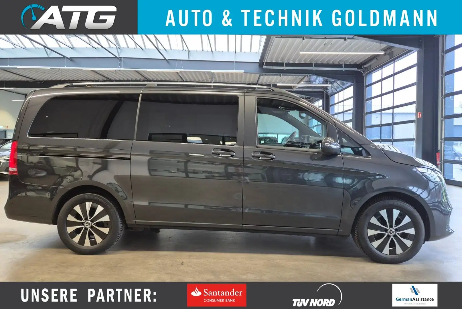 Mercedes-Benz V 300 d 4M LANG LEDER PANO BURMESTER 360 STANDHZ Grau - 1