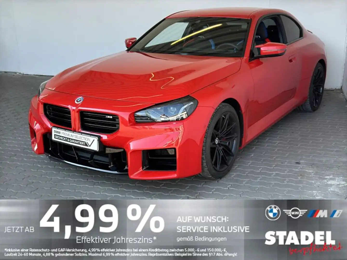 BMW M2 Coupé Navi.LED.HarmKard.RFK.Memory.LR-Hz.DrAs Rood - 2