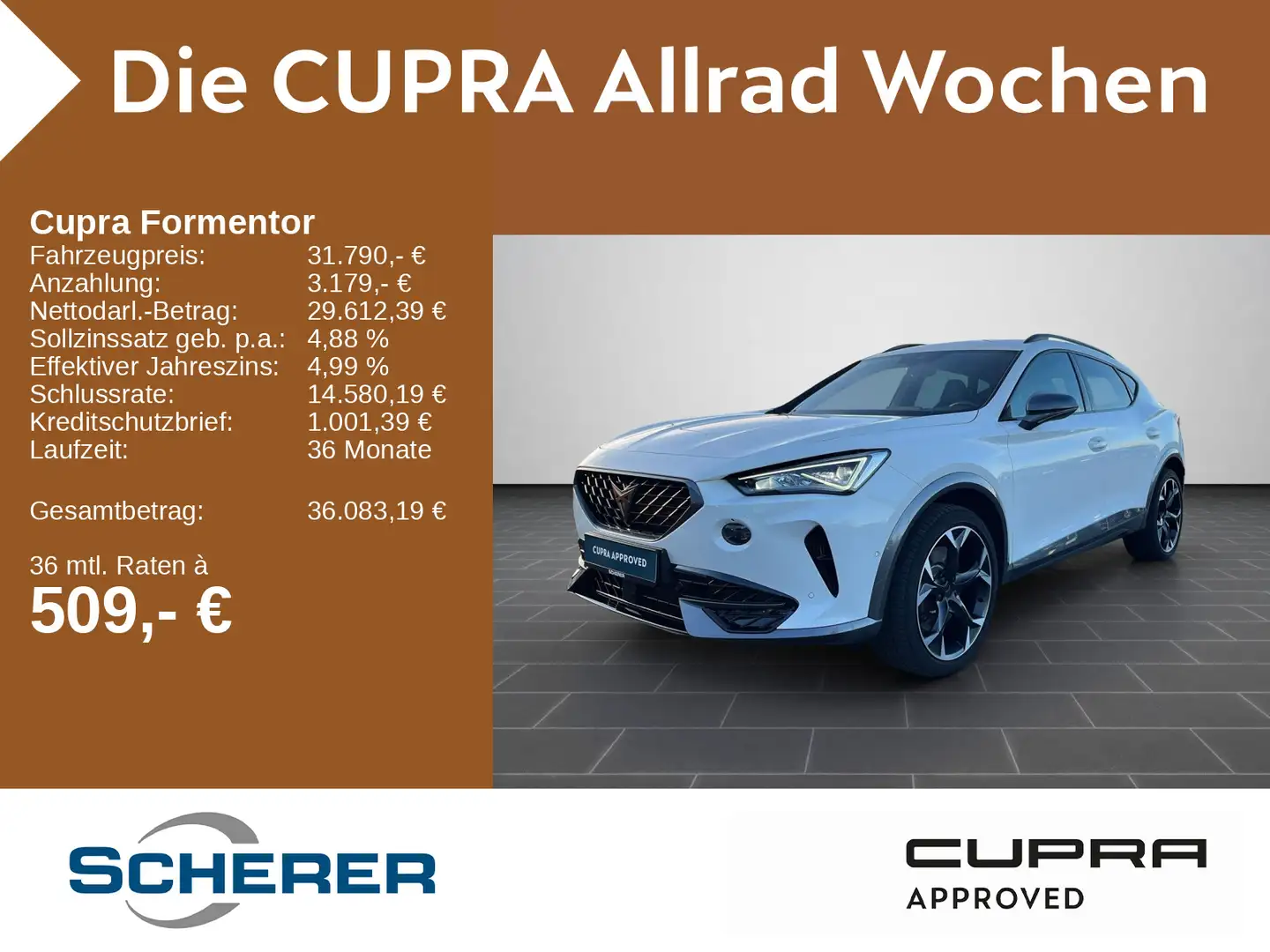 CUPRA Formentor VZ 2.0 TSI DSG LED NAVI ACC SHZ RFK EP Weiß - 1