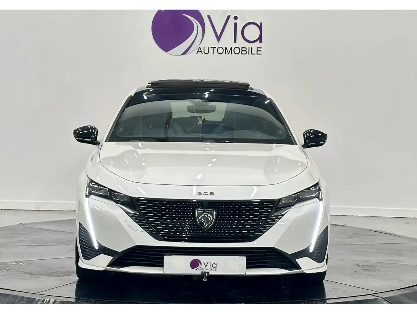 Peugeot 308 1.6 PHEV 180 GT PACK / TOIT OUVRANT / CUIR Blanc - 2