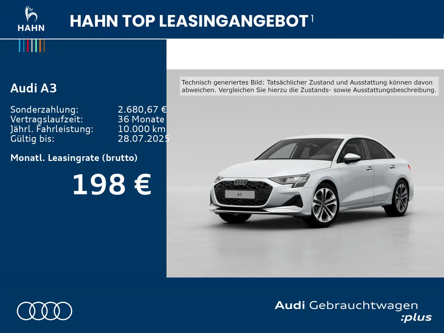 Audi A3 A3 Lim 35TFSI S-trc advanced AHK Navi GRA  Sonos Weiß - 2