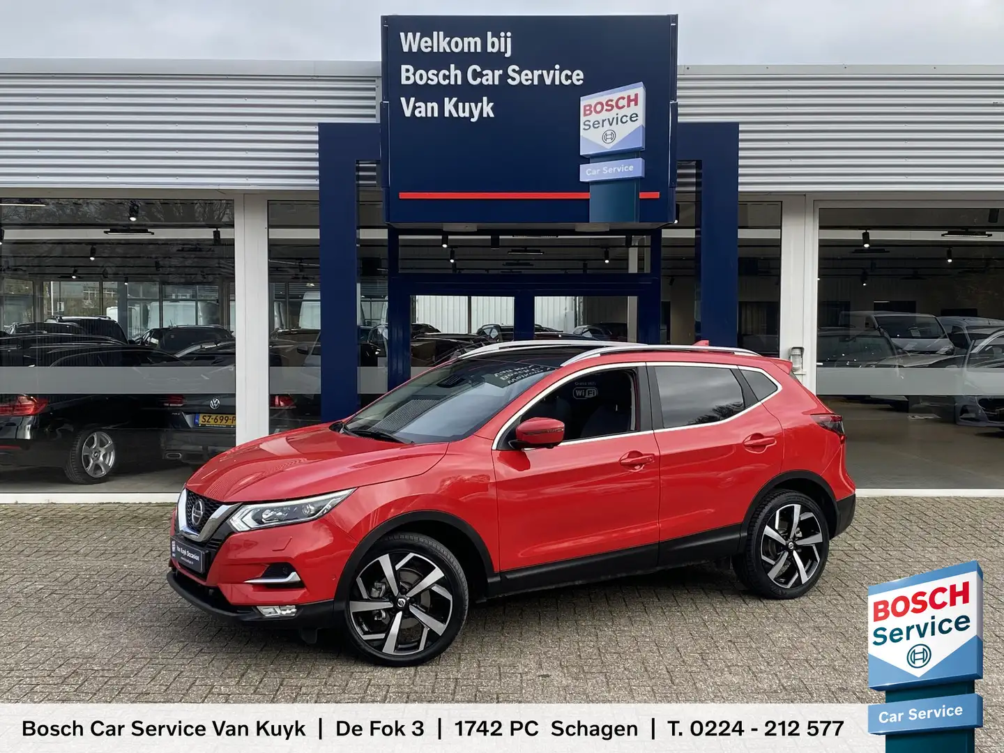 Nissan Qashqai 1.3 DIG-T Tekna / Automaat / Panodak / 360°-Camera Rouge - 1
