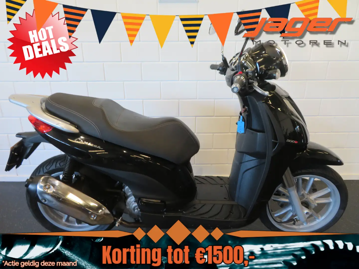 Piaggio Carnaby 300 ZEER FRAAI! Zwart - 1